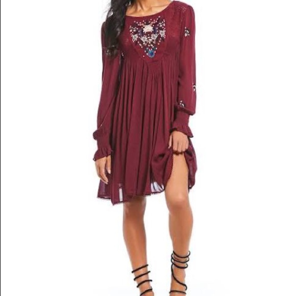 ✨SALE✨ Free People Embroidered Mini Dress